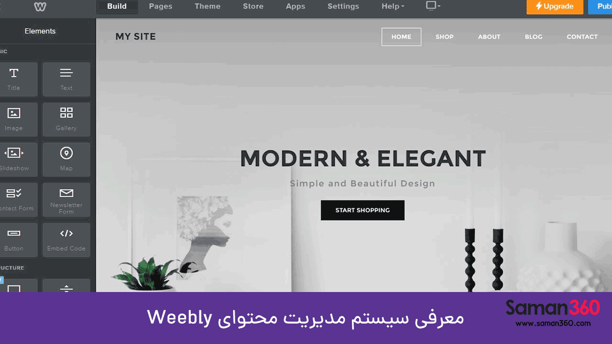 معرفی سیستم مدیریت محتوای Weebly 