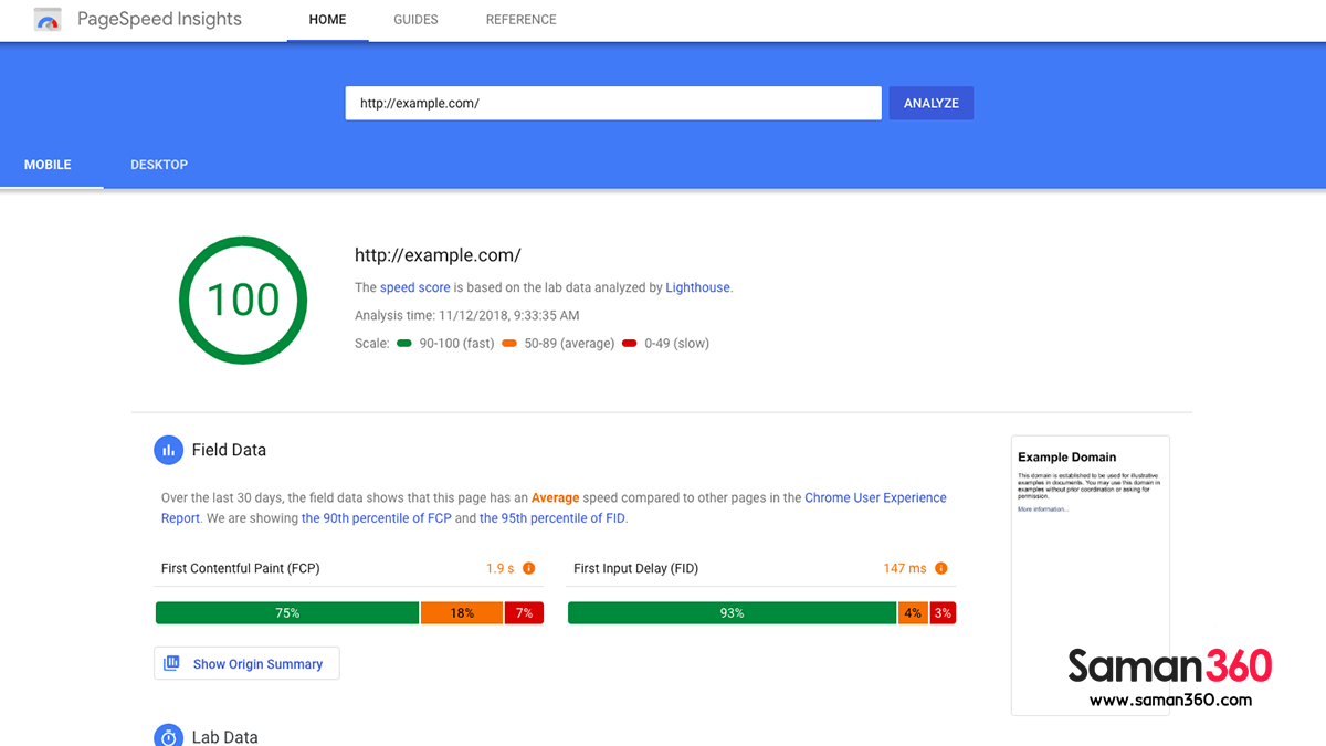 نرم افزار تست وب سایت Google PageSpeed Insight 